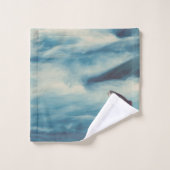 Flyfish Foreut Fisherman Blue River Monogram Badhandtuch Set (Waschlappen)