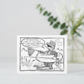 flyfishing cool postkarte (Stehend Vorderseite)