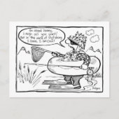 flyfishing cool postkarte (Vorderseite)