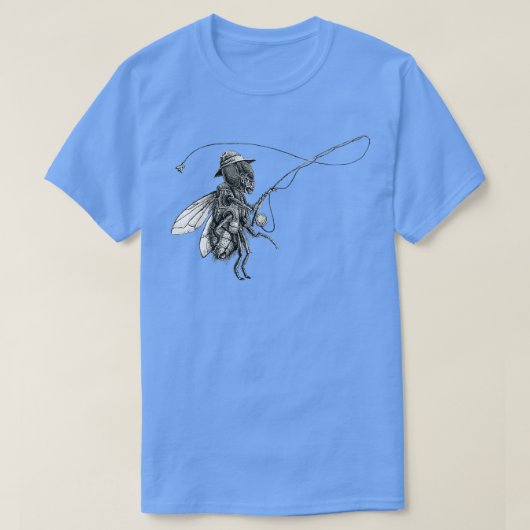 FlyFishing Schwarz und Weiß T-Shirt (Design vorne)