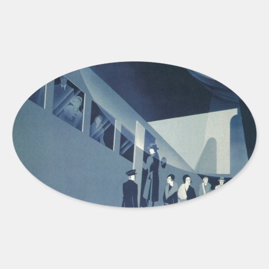 Flyg Med A-B Aerotransport Ovaler Aufkleber (Vorderseite)