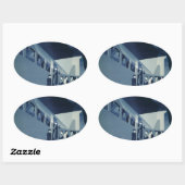 Flyg Med A-B Aerotransport Ovaler Aufkleber (Blatt)