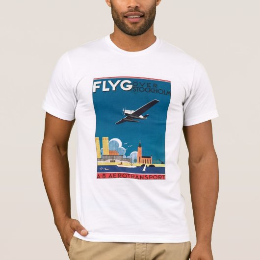 FLYG Stockholm Schweden T-Shirt (Vorderseite)