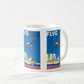Flyg über Stockholm Kaffeetasse (VorderseiteRechts)
