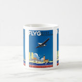 Flyg über Stockholm Kaffeetasse (Mittel)