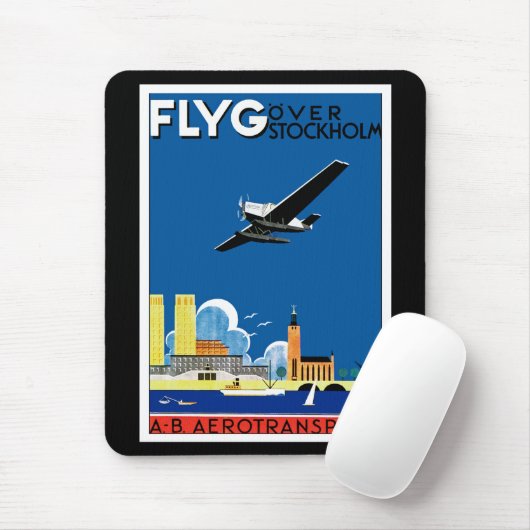Flyg über Stockholm Mousepad (Mit Mouse)