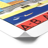 Flyg über Stockholm Poster (Ecke)