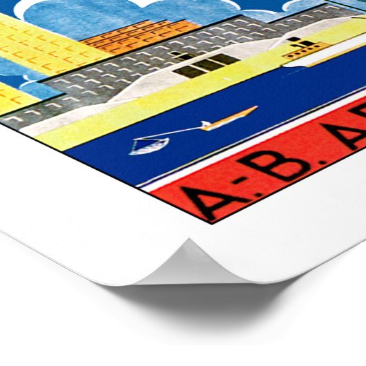 Flyg über Stockholm Poster (Ecke)