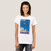 Flyg über Stockholm T-Shirt (Vorne ganz)