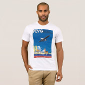Flyg über Stockholm T-Shirt (Vorne ganz)