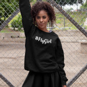 #FlyGirl Typografie Einfach,Moderne Reise Sweatshirt