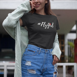 #FlyGirl Typografie Einfach,Moderne Reise Tri-Blend Shirt