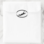 Flyin' Bruin Runder Aufkleber (Tasche)