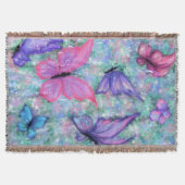 Flyin Butterflies Throw Blanket Decke (Vorderseite)
