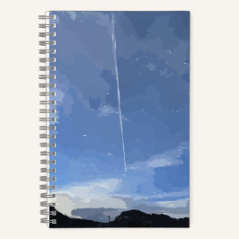 Flyin in The Sky Spiral Notebook Notizblock