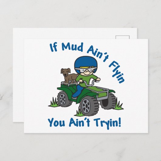 Flyin Mud Postkarte (Vorne/Hinten)