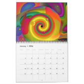 Flying 2025 Trippy Abstrakt Art Calendar Kalender (Jan 2026)