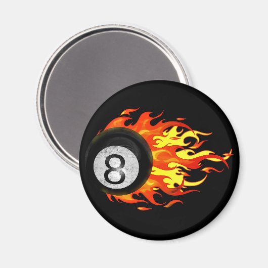 Flying 8 Ball Magnet (Vorderseite/Rückseite)