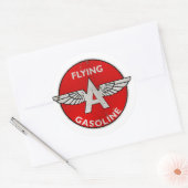 Flying A Benzoline rusted Version Runder Aufkleber (Umschlag)