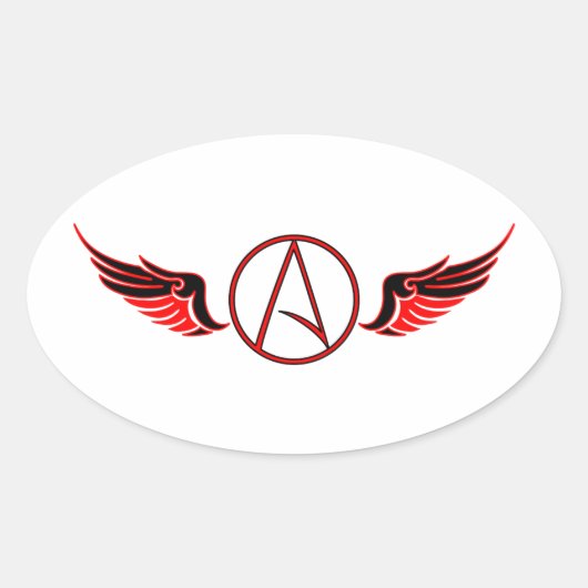Flying "A" Ovaler Aufkleber (Vorderseite)