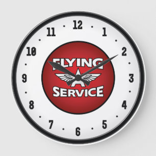 Flying A Service Gasuhr Große Wanduhr