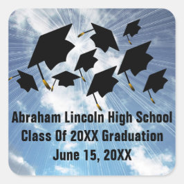 Flying Abschluss hat eine Klasse von 20XX Aufklebe Quadratischer Aufkleber