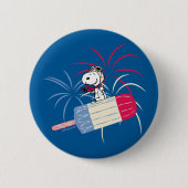 Flying Ace Snoopy on Ice Pop Button (Vorderseite)
