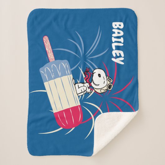 Flying Ace Snoopy on Ice Pop Sherpadecke (Vorderseite)