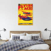 Flying Aces Magazine Cover Leinwanddruck (Insitu (Schlafzimmer))