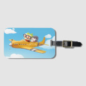 Flying Adventure mit Hund Gepäckanhänger (Vorderseite (Horizontal))