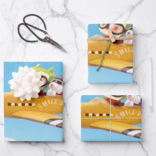 Flying Adventure mit Hund Geschenkpapier Set