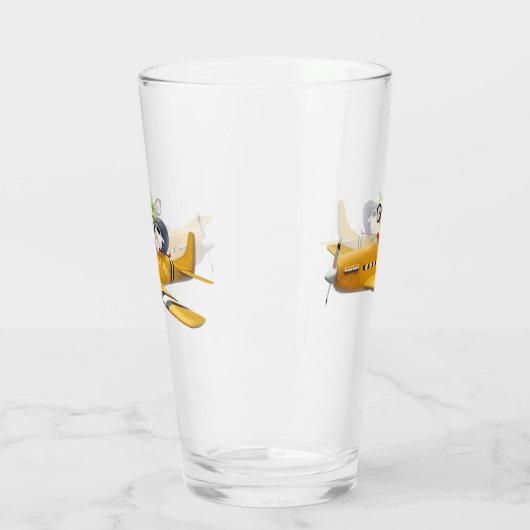 Flying Adventure mit Hund Glas (Links)