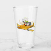 Flying Adventure mit Hund Glas (Vorderseite)