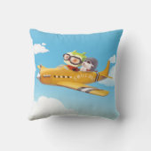 Flying Adventure mit Hund Kissen (Rückseite)