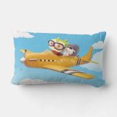 Flying Adventure mit Hund Lendenkissen (Rückseite)