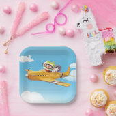 Flying Adventure mit Hund Pappteller (Party)