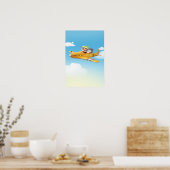 Flying Adventure mit Hund Poster (Küche)