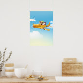 Flying Adventure mit Hund Poster (Küche)