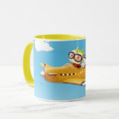 Flying Adventure mit Hund Tasse (Vorderseite Links)