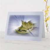 Flying-Ahorn-Blätter Karte (Gelbe Blume)