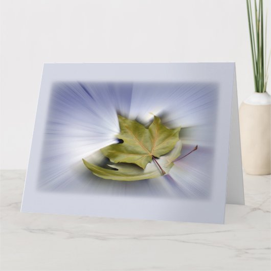 Flying-Ahorn-Blätter Karte (Vorderseite)