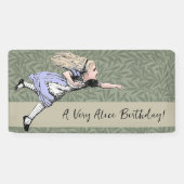 Flying Alice im Wunderland Looking Glass Banner (Horizontal)