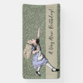 Flying Alice im Wunderland Looking Glass Banner (Vertikal)