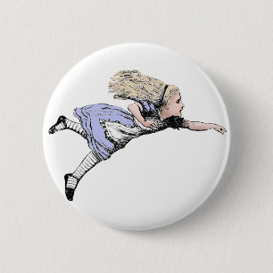 Flying Alice im Wunderland Looking Glass Button