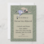 Flying Alice im Wunderland Looking Glass Einladung (Rückseite)