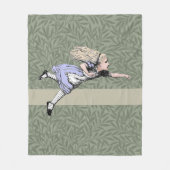 Flying Alice im Wunderland Looking Glass Fleecedecke (Vorderseite)