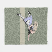 Flying Alice im Wunderland Looking Glass Fleecedecke (Vorderseite (Horizontal))