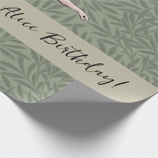 Flying Alice im Wunderland Looking Glass Geschenkpapier (Ecke)