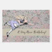 Flying Alice im Wunderland Looking Glass Geschenkpapier Set (Vorderseite 2)