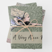 Flying Alice im Wunderland Looking Glass Geschenkpapier Set (Beispiel)